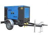 ТСС ЭД-30-Т400-2РКМ9 в шумозащитном кожухе на прицепе с АВР